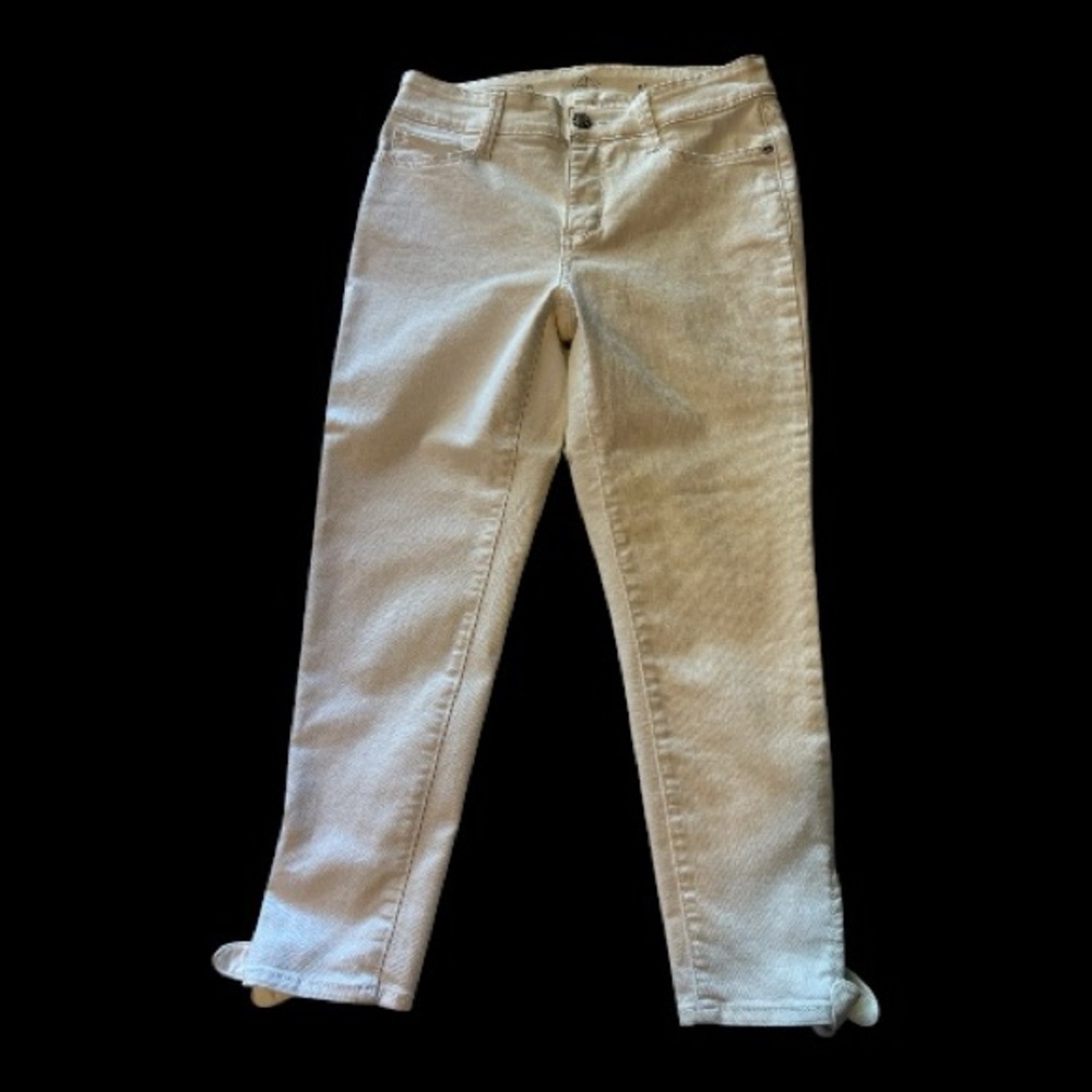 St John's Bay Skinny Leg White Jeans (1136-6)